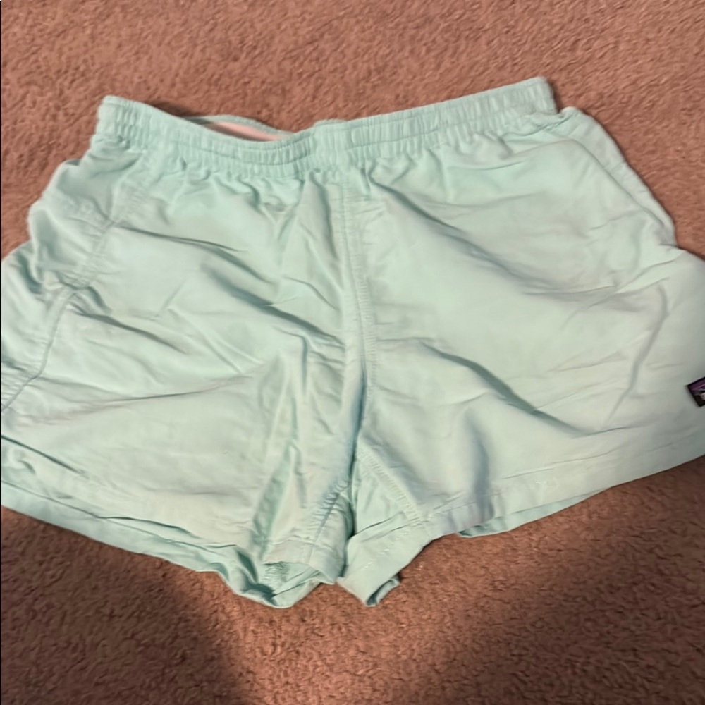 Patagonia Green Athletic Shorts Soft Elastic Waist